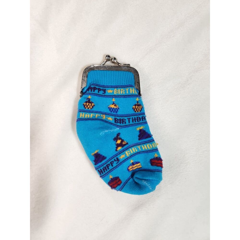 Happy Birthday Baby Sock Coin Purse